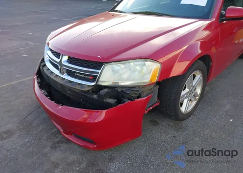 2012 Dodge Avenger Sxt из США, поврежденный, VIN 1C3CDZCBXCN225492